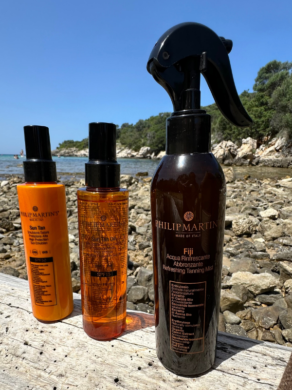 Opalovací mlha a opalovací krémy